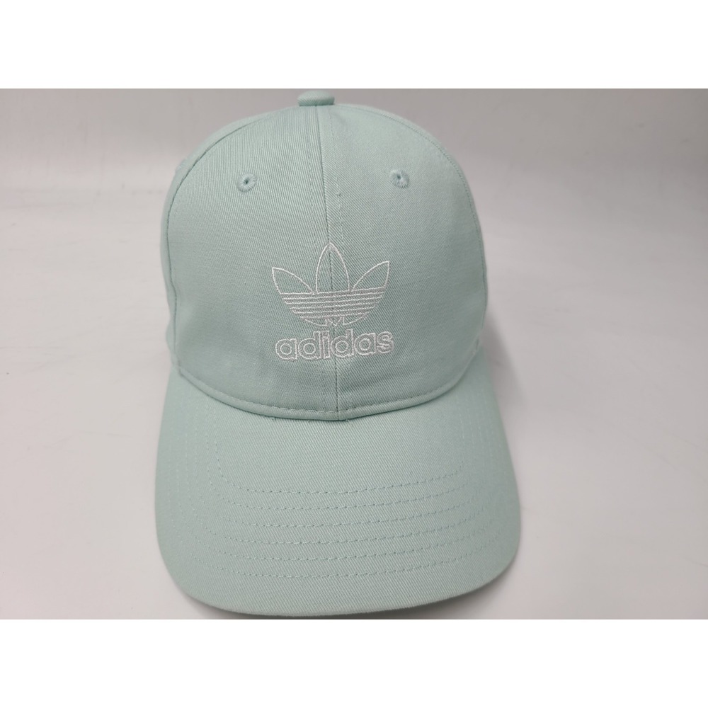 Women Adidas Trefoil‎ OSFW Strapback Adjustable Hat Cap Cotton Casual Mint White
